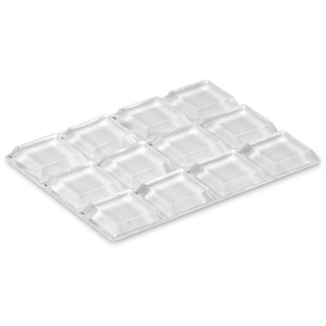 Selbstklebender Schutztropfen ø12,7 x 12,7 x 3,1 mm (Blister 12 Stück) inofix weiß INOFIX Türaufhänger
