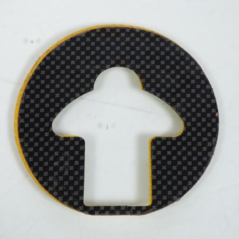 selbstklebender tankdeckelschutz im carbonlook für motorräder