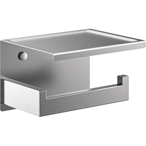 Selbstklebender Toilettenpapierrollenhalter mit Ablagen, Badezimmerwand