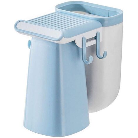 Selbstklebender Zahnbürstenhalter, Wandmontage, Zahnbürsten- und Zahnpastahalter, Badezimmer-Zahnbürstenhalter ohne Bohren für Zahnbürste, Zahnpasta, Glas, Rasierer