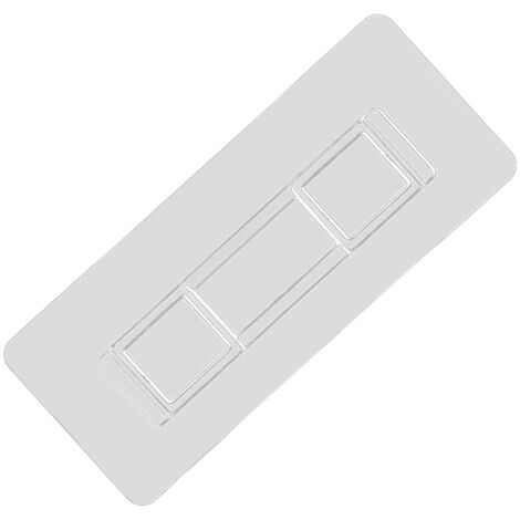 Selbstklebendes Badezimmer-Aufbewahrungsregal, 6 Harzhaken ohne Löcher für Stoffbox, Seifenkorb, Zahnbürstenhalter.