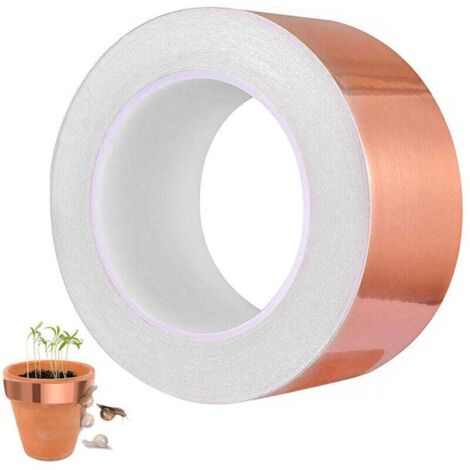 Selbstklebendes Kupferband 20 m x 30 mm, EMI-Abschirmung, ultradünne Folie, Kupferklebeband, lötbar, einseitiger Leiter