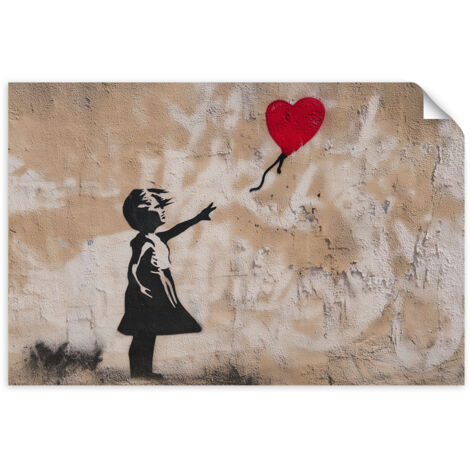 Selbstklebendes Poster – Wandsticker Abstraktion Bunt 60x40 cm