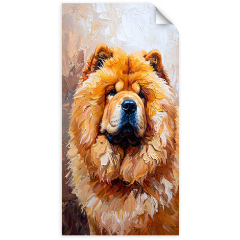 Selbstklebendes Poster – Wandsticker Chow-Chow Hund Tier Natur 40x80 cm