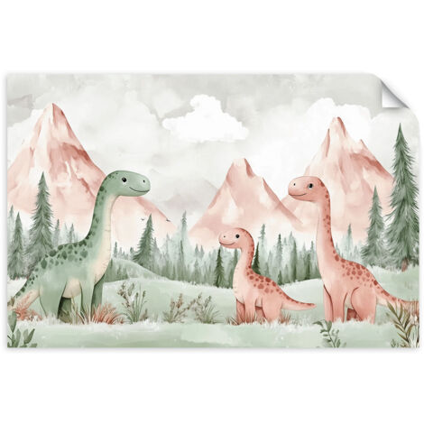 Selbstklebendes Poster – Wandsticker Horizontale Linien Abstraktion 60x40 cm