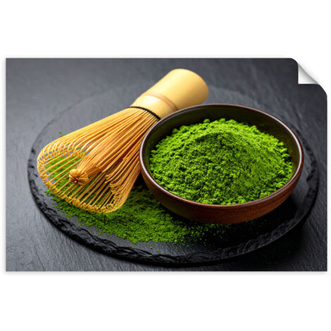 Selbstklebendes Poster – Wandsticker Japanischer Matcha-Tee 100x70 cm
