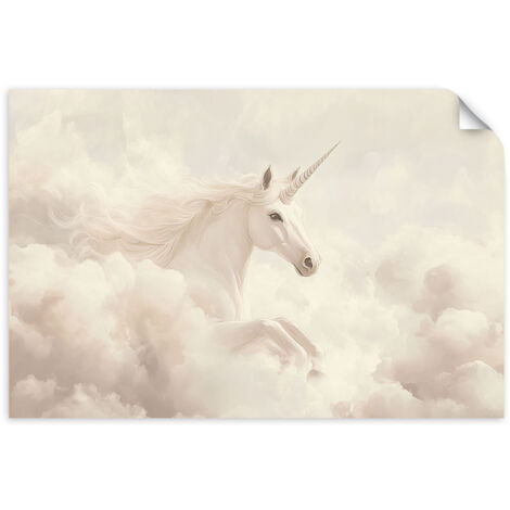 Selbstklebendes Poster – Wandsticker Mädchen mit Ballon Banksy 60x40 cm