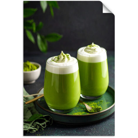 Selbstklebendes Poster – Wandsticker Matcha Latte 70x100 cm