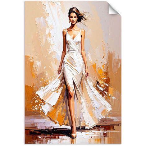 Selbstklebendes Poster – Wandsticker Model bei einer Modenschau 40x60 cm