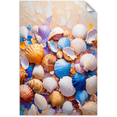 Selbstklebendes Poster – Wandsticker Muscheln 20x30 cm
