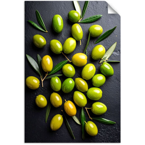 Selbstklebendes Poster – Wandsticker Oliven Früchte 20x30 cm