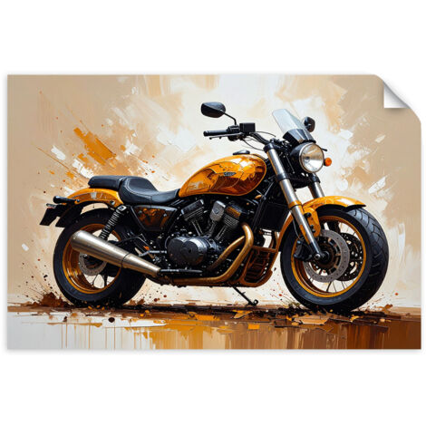 Selbstklebendes Poster – Wandsticker Sport Motorrad 120x80 cm