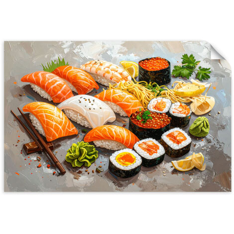 Selbstklebendes Poster – Wandsticker Sushi 60x40 cm
