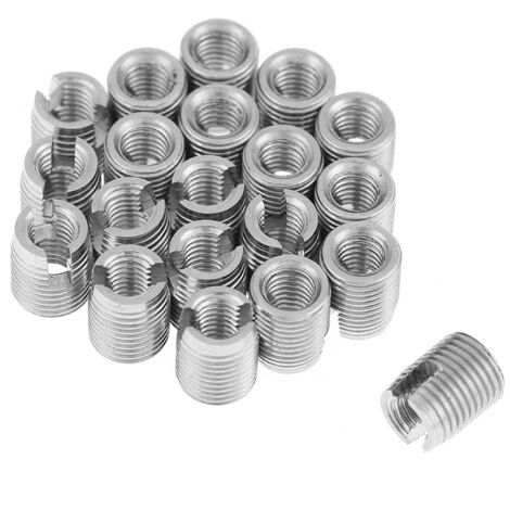Selbstschneidende Gewindeeinsätze SUS303 M3 x 6 mm (20 Stück)
