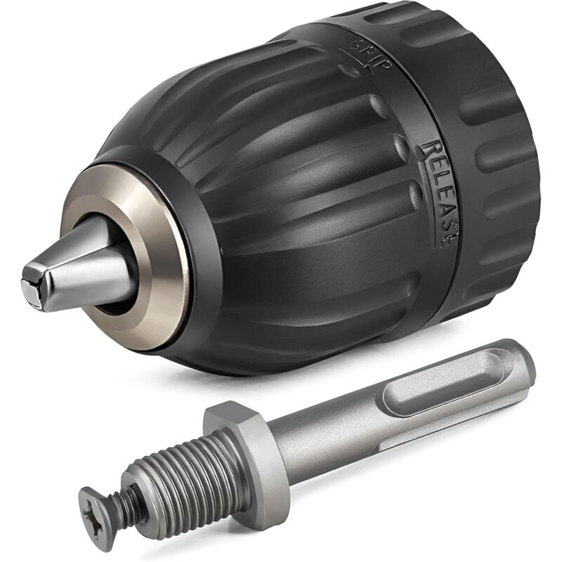 Image of Selbstspannendes SDS-Bohrfutter 1,5-13 mm 1/2-20UNF mit SDS-plus-Adapter. Für Bosch Metabo Bohrmaschine etc.