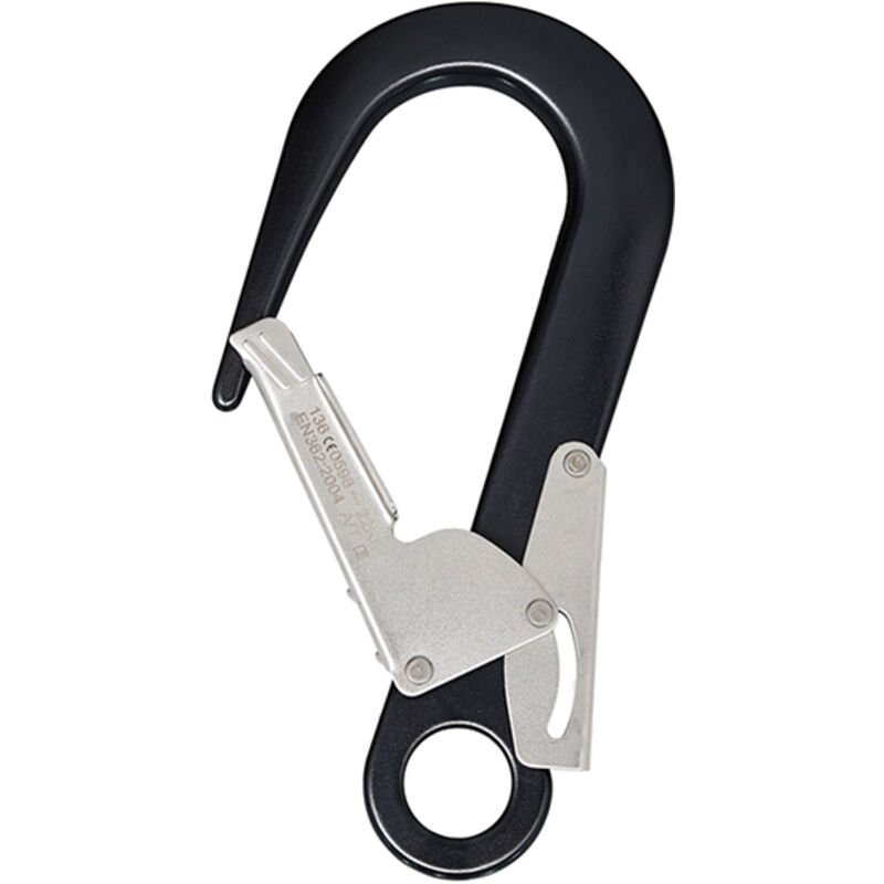 Image of Grüner Karabiner für Gerüste mit automatischer Verriegelung – Aluminium – 60 mm - FA5021860