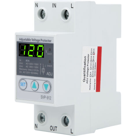 Selbstzurücksetzender Unterspannungsschutzschalter 80 A 120 V AC einstellbar