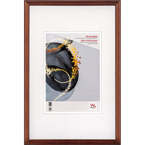 Select Holzrahmen Kunstglas, 30x40 cm, BRAUN