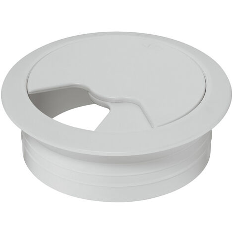 Select Passe câbles blanc Ø80mm pour bureau organisation