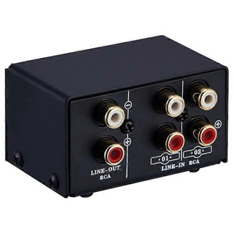 Sélecteur de signal de sortie 2 en 1, haut-parleur, commutateur, interface --