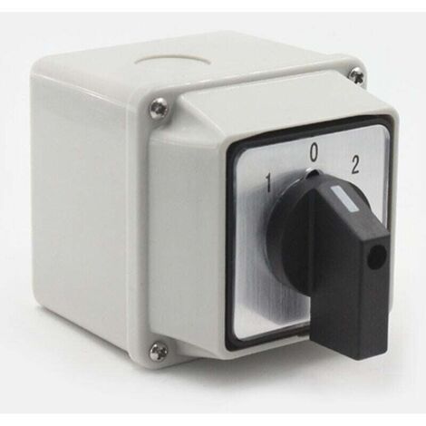 Selector de leva giratorio universal LW26-20A 220V - 8 terminales, 3 posiciones, 1-0-2, interruptor de conmutación con interruptor principal