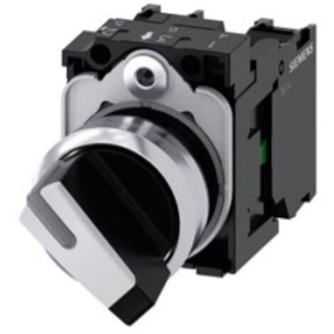 Selector luminoso Siemens 22 mm blanco 2 posiciones 3SU11502BF601MA0