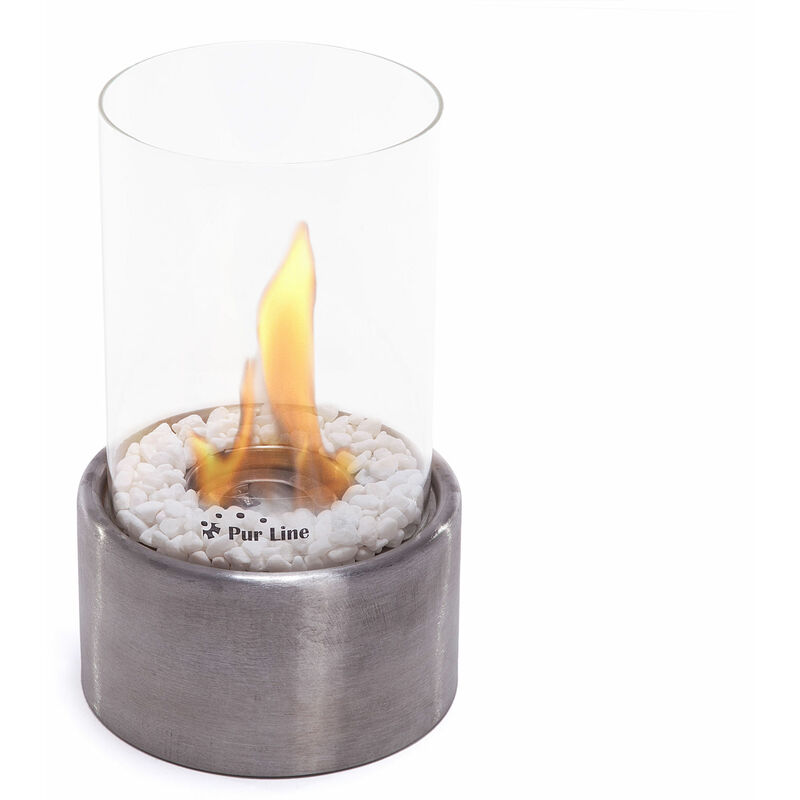 

Purline - Chimenea de etanol de sobremesa de 750W en acero inoxidable