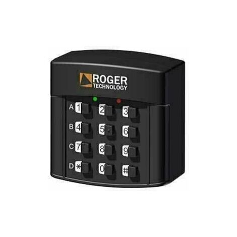 SELETTORE TASTIERINO NUMERICO 12 CIFRE 4 CANALI ESTERNO ROGER H85/TDR/TRIX