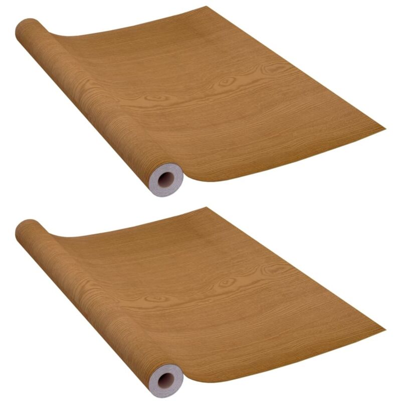 Vidaxl - 2x Self-adhesive Door Films Light Oak 210x90cm pvc Decorative Stickers