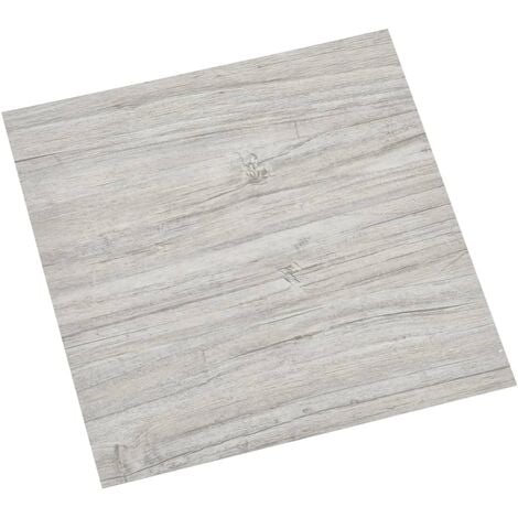 Self-adhesive Flooring Planks 20 pcs PVC 1.86 m² Light Grey vidaXL