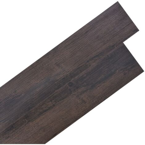 Self-adhesive PVC Flooring Planks 5.02 m² 2 mm Dark Brown vidaXL