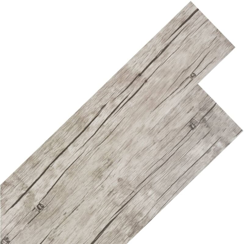 Vidaxl - Self-adhesive PVC Flooring Planks 5.02 m² 2 mm Oak Washed - Grey