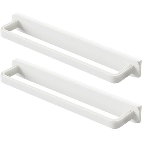 Self-Adhesive Sliding Wall-Mounted Towel Rack, No Drilling Required, Convenient Storage for Towels in Bathroom and Kitchen, 10.4 x 2.2 x 1.2 Inches
