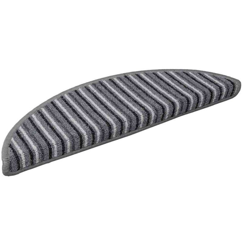 Self-adhesive Stair Mats 15 Pcs Grey 56 X 17 X 3 Cm Vidaxl