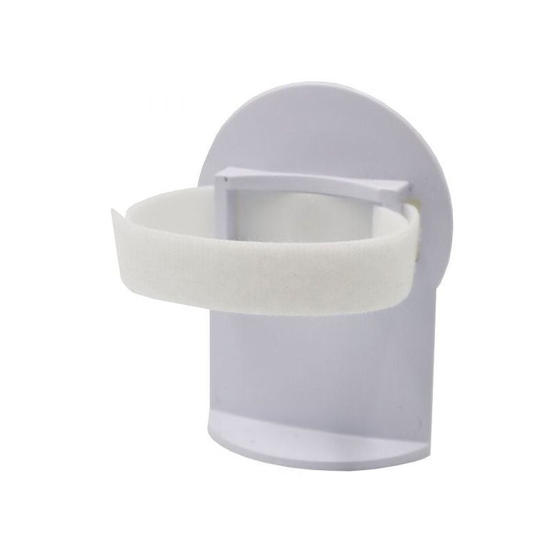 Zoro Select - Self-adhesive Wall Bracket to Hold Sanitiser/Soap Bottles - White