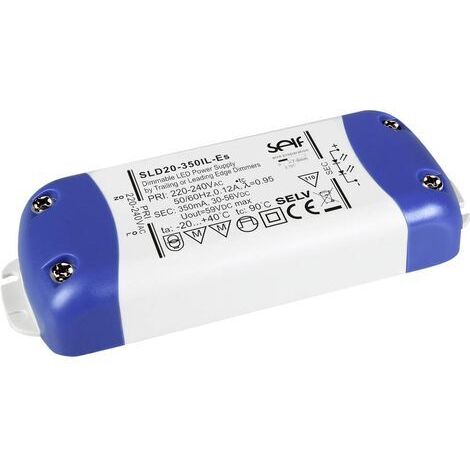 Self Electronics SLD40-800IL-ES Driver de LED à courant constant 40 W 800 mA 25 - 50 V/DC dimmable, montage sur des surfaces inflammables, protection C154571