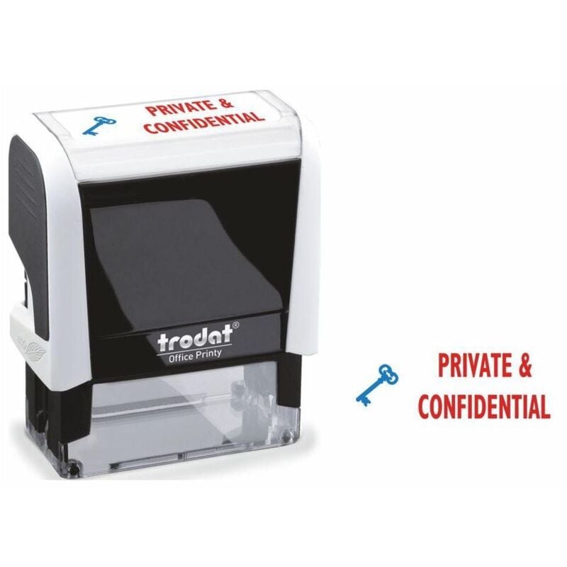 Trodat - Office Printy 4912 Self Inking Word Stamp private and confidential