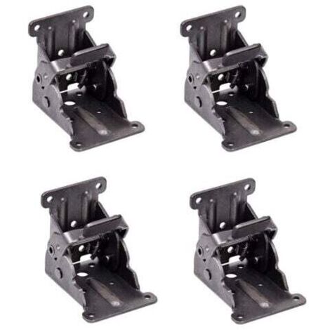 Self-locking hinges, folding support bracket, leg fittings and corner brace, for folding legs, folding workbench, (2 sets) MUMU
