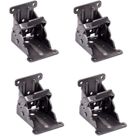 Self-locking hinges, folding support bracket, leg fittings and corner brace, for folding workbench folding legs, (2 sets)