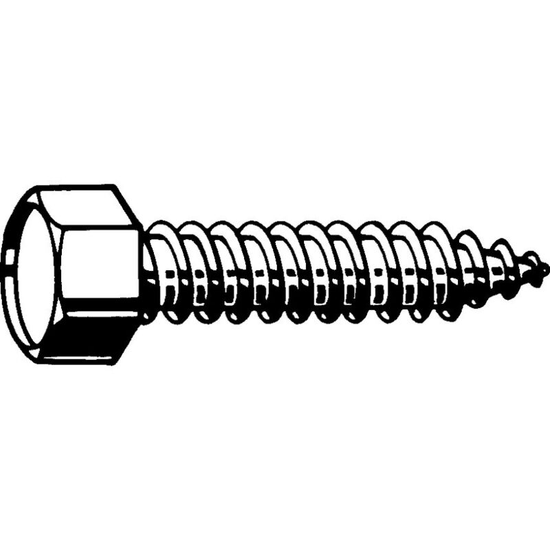 ST6.3X25MM Hex Head Tap Screw A2- you get 10 - Qualfast