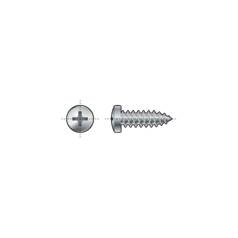 ST2.9X6.5MM Pozi Pan Head Tap Screw A2- you get 250 - Qualfast