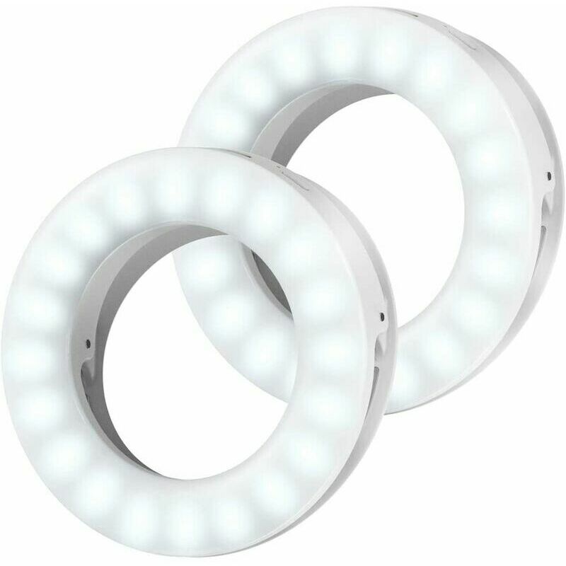 Briday - Selfie Light, Cell Phone Ring Light, Selfie Ring Light, usb Rechargeable Ring Light with 3 Adjustable Brightness Levels, Ring Light for