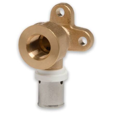 Selfio-Press Aluverbund Pressfitting  Wandwinkel 16 x 2 - 1/3" - 39 mm TH + U Kontur DVGW