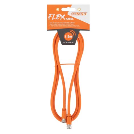 SELFSAT Antennenanschlusskabel Flex 1,5 m, orange