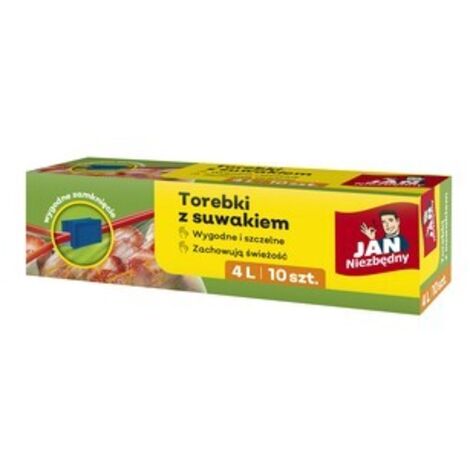 Selgros111 Bolsas ziplock reutilizables 4L - 10 piezas