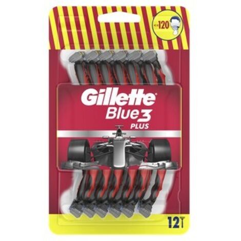 Selgros111 Gillette Blue3 Plus - 12 rasoi usa e getta per uomo