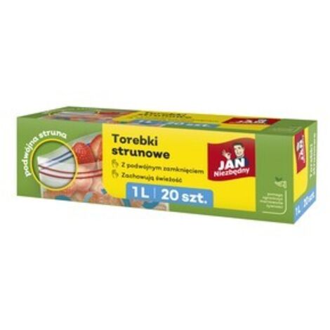 Selgros111 Sacchetti con chiusura lampo da 1L (20 pezzi) - riutilizzabili, adatti al congelatore