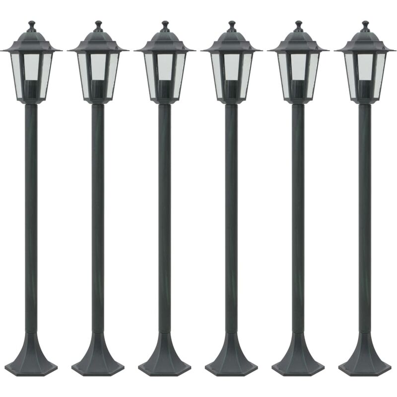 Selinsgrove 6-Light 110cm Post Light by Ophelia&co. Green