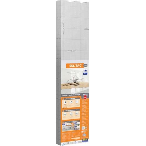 SELITAC Trittschalldämmung Aqua Stop Faltplatte 2,2mm stark Dämmplatte Dämmmatte
