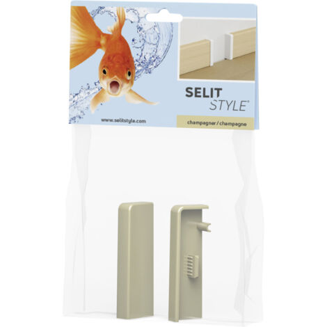 SELITSTYLE Endkappen champagner Höhe 50 mm 2 Stück Clips & Ecken